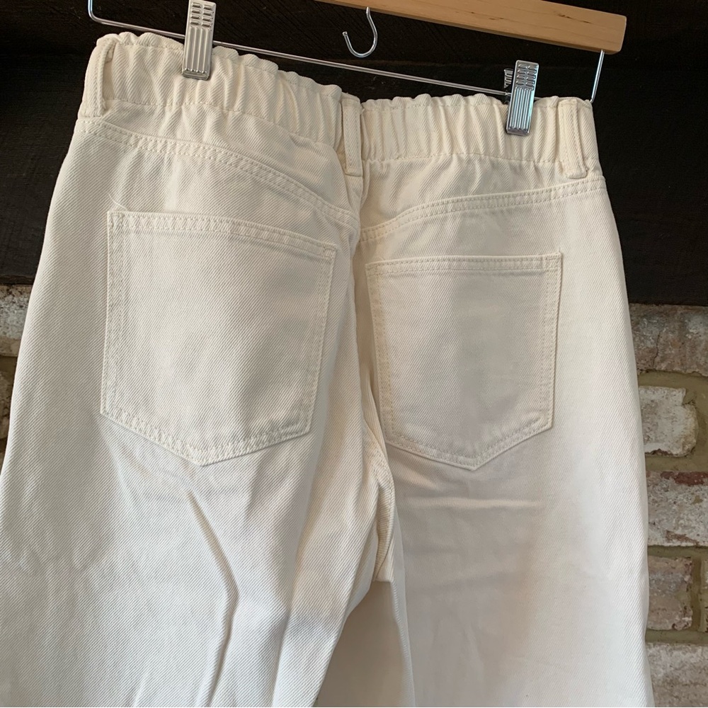 H&M | High Waisted Paper Bag White Pants | 4 - Picture 10 of 14
